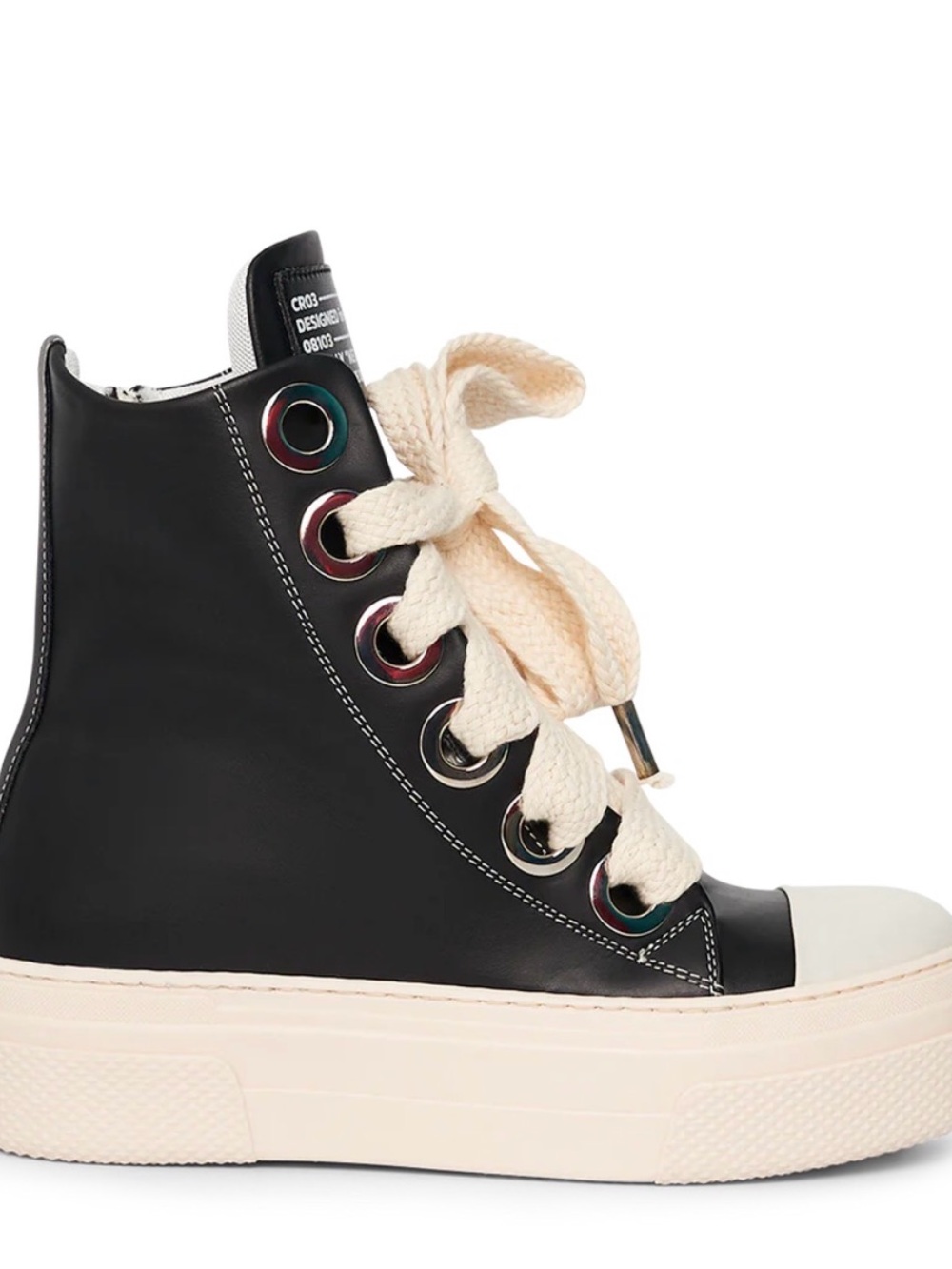NWT Cristian Zerotre Calipso 300 Platform Sneakers Black EU 37 / US 6.5-7 - Picture 2 of 6